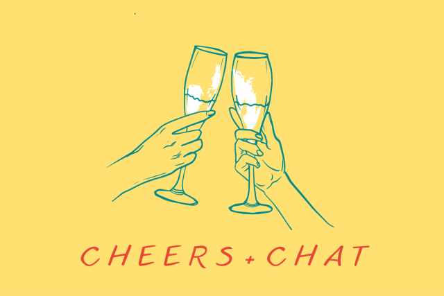 Cheers & Chat Graphic by Danielle King